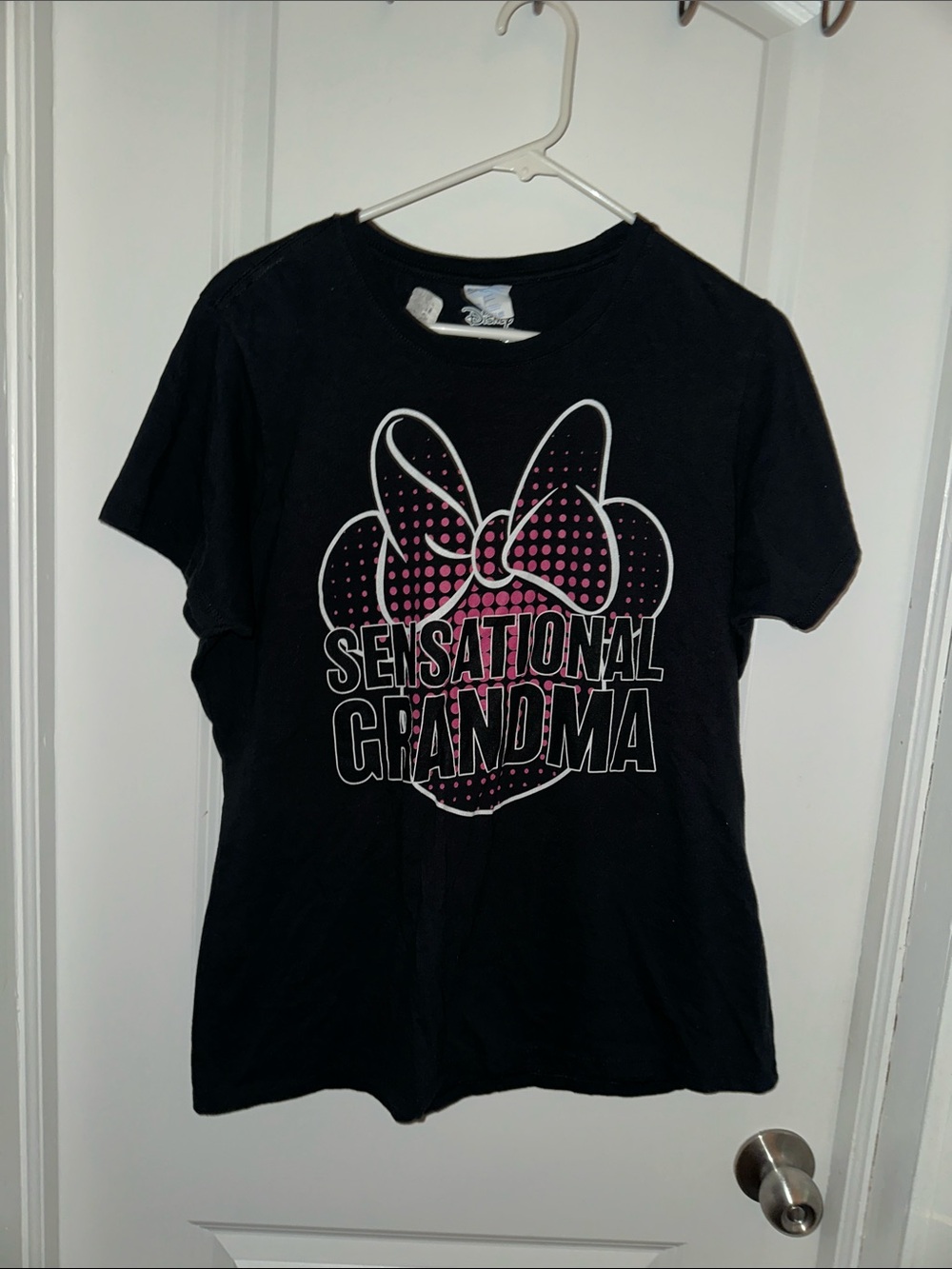 Sensational Grandma Black T-Shirt with Pink Graphic